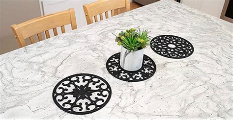 6PCS Silicone Trivets For Mothers Day Present Rubber Hot Pot Holders Hot Pads Table Mats Rubber