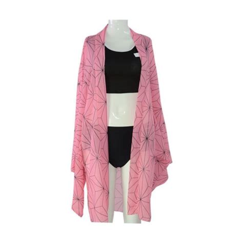 Kamado Nezuko Xl Bikini Slayer Swimsuit Demon Set Kimetsu No Yaiba Beach Cosplay Shinobu