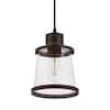 Hampton Bay Rigby Light Oil Rubbed Bronze Mini Pendant Farmhouse