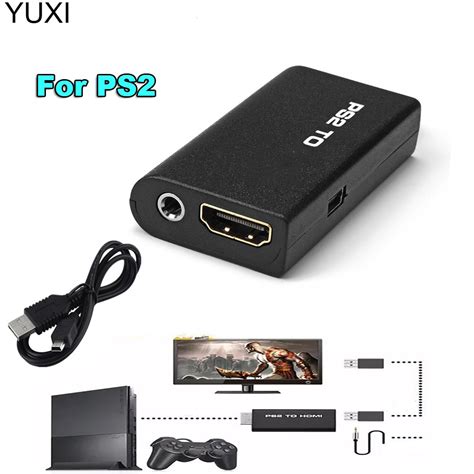 Yuxi 1 Pces Para Ps2 Para Converter 1080p Hd Completo V Deo Convers O