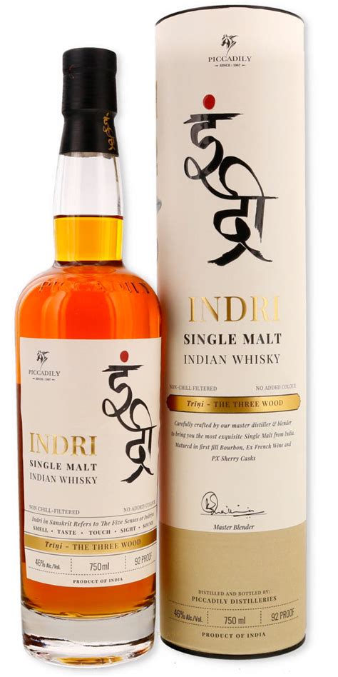 Indri Trini The Three Wood Indian Single Malt Whisky Dejavida