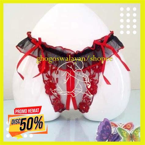 Jual LINGERIE SEXY OPEN CROTCH G STRING LUBANG TENGAH BY R LINERIEONYOU PRODUK KUALITAS