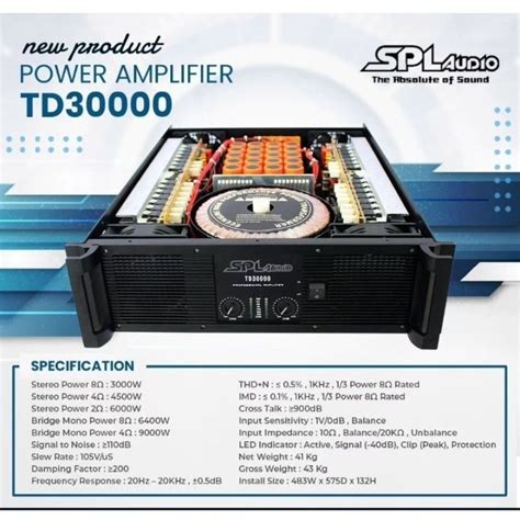 SPL Audio Power Amplifier TD 30000 Lazada Indonesia