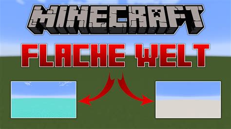 Minecraft FLACHE Welt ERSTELLEN und BEARBEITEN Blöcke Tiefe