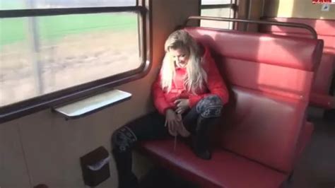 Female Public Transport Piss Blonde Pees On ThisVid