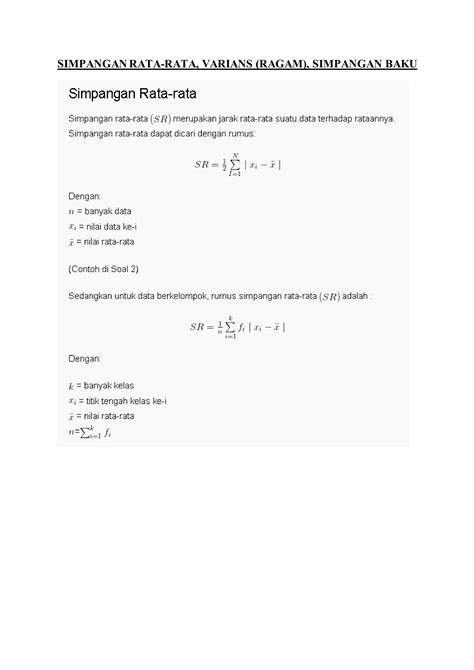 Simpangan Rata Rata 7
