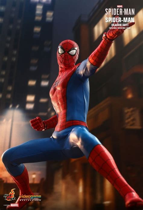 Spider Man Classic Suit Aus Dem Videospiel Marvel S Spider Man Von Hot Toys Vgm Classic Suit