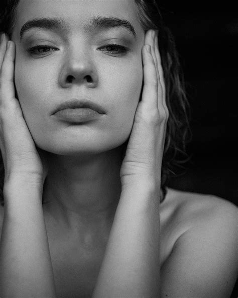 Portrait Women Model Face Aleksey Trifonov Monochrome Hd Phone