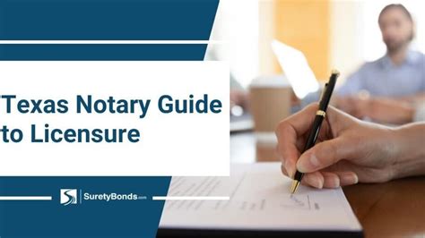 Texas Notary License Guide Surety Bond Insider