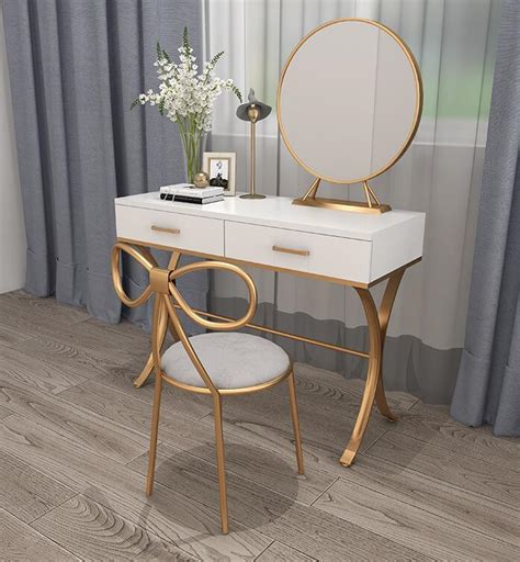 Nordic Simple Dressing Table With Mirror And Chair Set Furniture