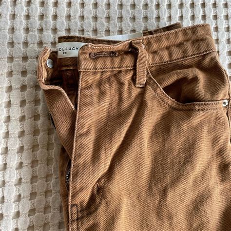 Nude Lucy Size XS Brown High Waisted Jeans Depop