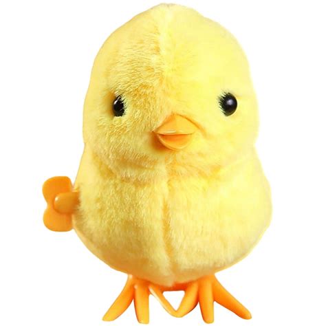 Plush Chicken Clockwork Jumping Toy Wind Up Jumping Toy Simulation ...