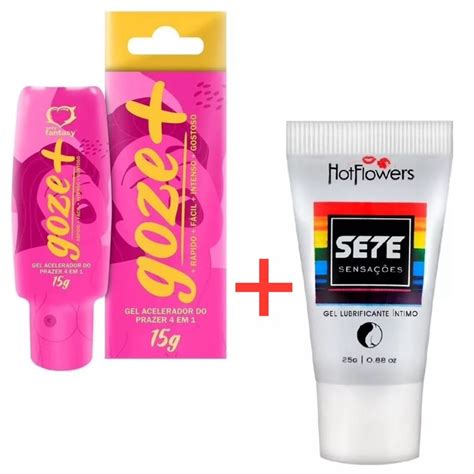 Kit Gel Goze g Gel Sensações g Hot Flowers Sex Shop Shopee Brasil