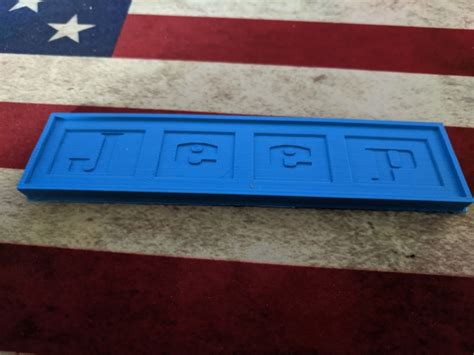 3d Printed Badge Emblem For Jeep Kaiser Jeepster Commando 1966 1971 By