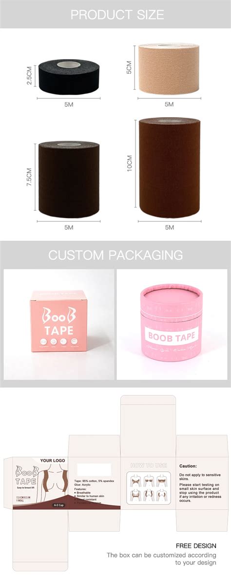 Women Plus Size Push Up Self Adhesive Waterproof Boob Tape Roll Invisible Instant Breast Lift