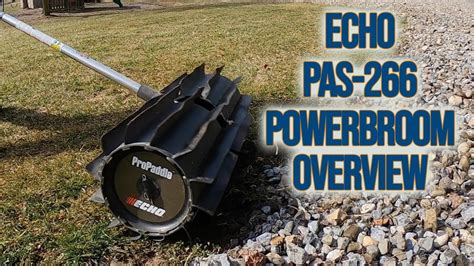 Echo Pas 266 Power Pack With Pro Paddle Power Broom Youtube