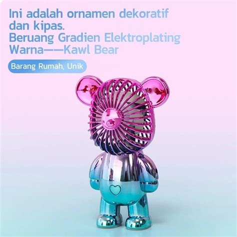 Jual Asmashop Kipas Angin Portable Karakter Lucu Bearbrick Gradasi