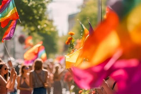 Desfile Del Orgullo Gay Inspirado En Gutai Exhibici N Din Mica De Banderas Coloridas Y