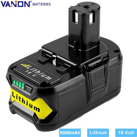 Free Shipping 9 0Ah For RYOBI P108 Battery 18 Volt One Plus High