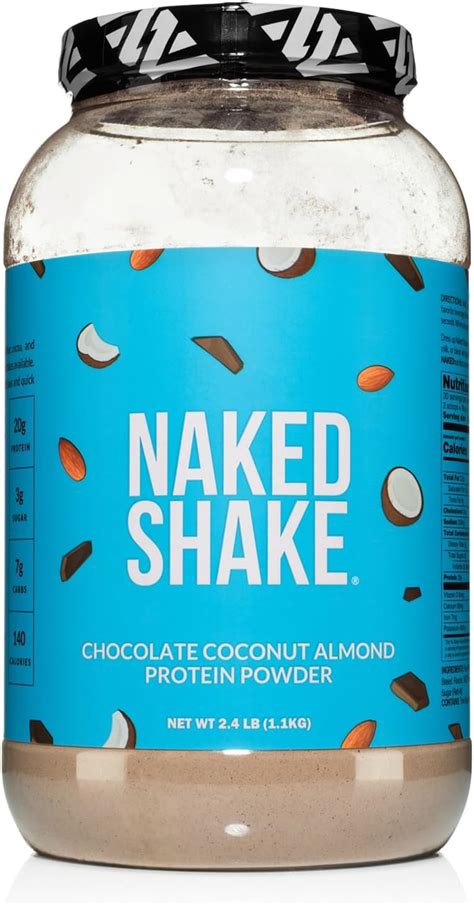 Naked Shake Proteína en polvo de almendras y coco con sabor a proteína vegetal de granjas