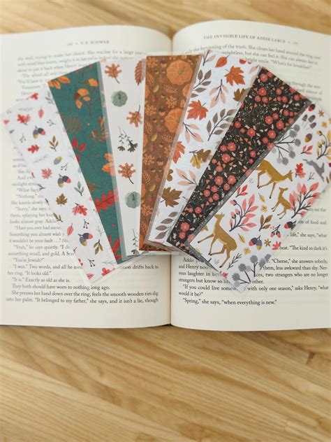 Fall Collection No 1 Pumpkin Bookmarks Fall Leaves Bookmarks Fall