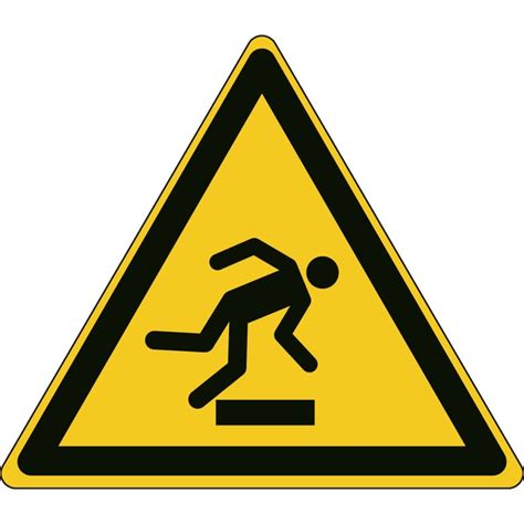 Brady Aluminum ISO Safety Sign Warning Floor Level Obstacle W X H