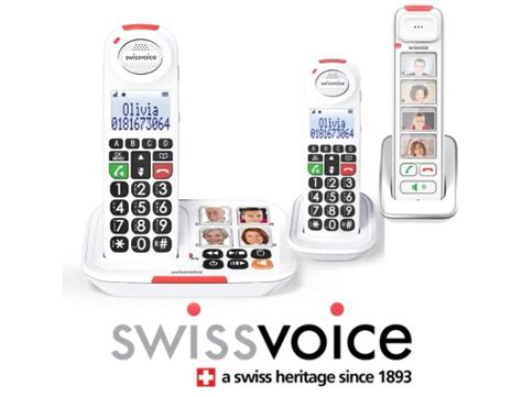 Pack Téléphones sans fil Senior avec répondeur Swissvoice XTRA 2155