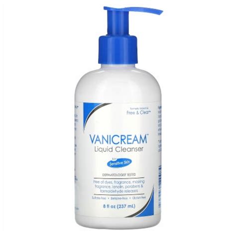 Vanicream Liquid Cleanser For Sensitive Skin 8 Fl Oz 237 Ml 8 Fl