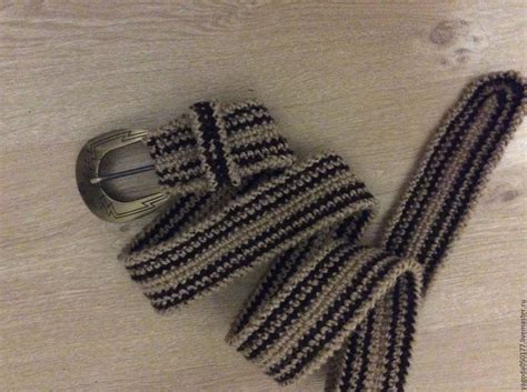 Ремень вязаный из джута. радужный в интернет-магазине Ярмарка Мастеров ...