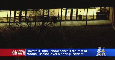 Haverhill High School Football Season Ended Because Of A Hazing