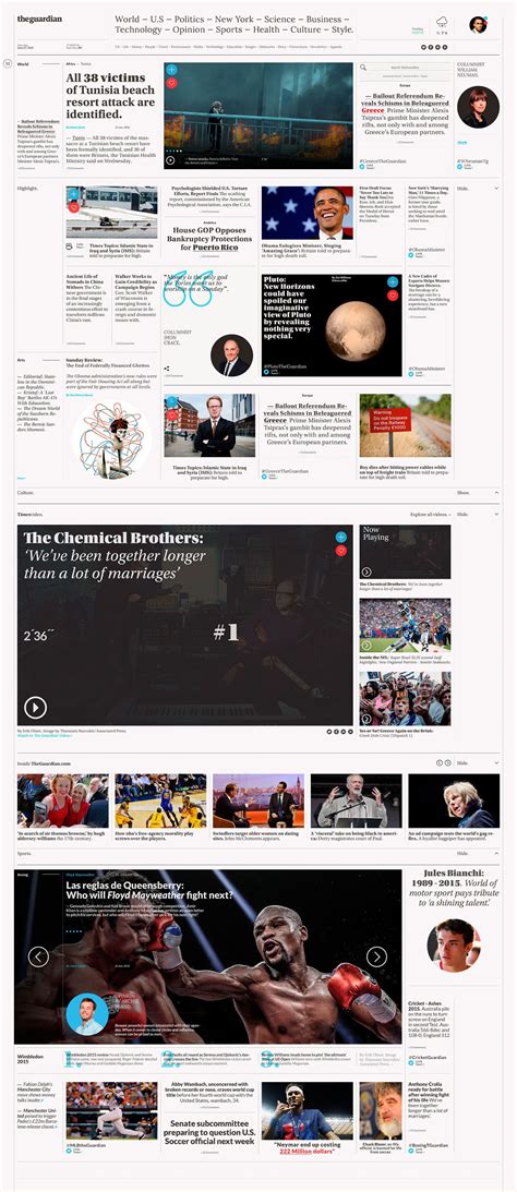 theguardian · Digital Newspaper on Behance | Digital newspaper, News