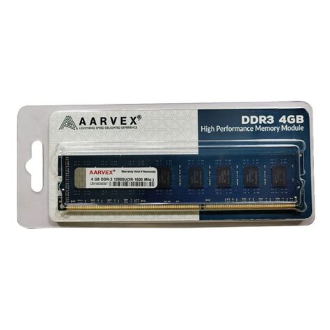 Buy AARVEX 4GB DDR3 2R 1600MHz Desktop RAM Krgkart