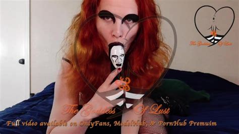 Redhead Goth Fucks Ass With Marilyn Manson Dildo PT1 TheGoddessOfLust