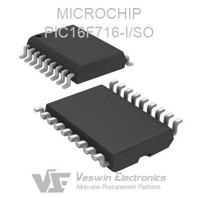PIC16F716-I/SO MICROCHIP MICROCHIP - Veswin Electronics