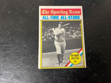 Lot Topps The Sporting News Babe Ruth