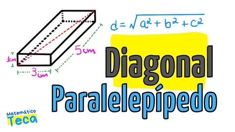 Diagonal Do Paralelepípedo Retângulo Geometria Espacial Youtube
