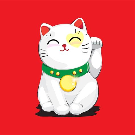 premium vector super lucky cat