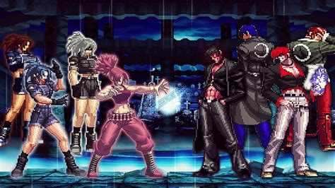 Kof Mugen Leona Heidern Team Vs Iori Yagami Team Youtube