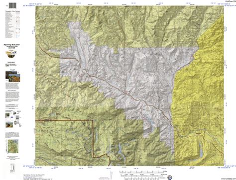 Huntdata Wyoming Topo Map For Mule Deer Unit 129 Map By Huntdata Llc Avenza Maps Avenza Maps