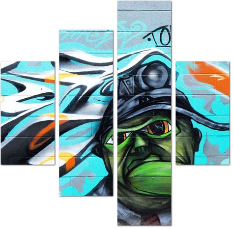 Модульная картина В стиле граффити: - Арт. 908981 | Купить в интернет ...