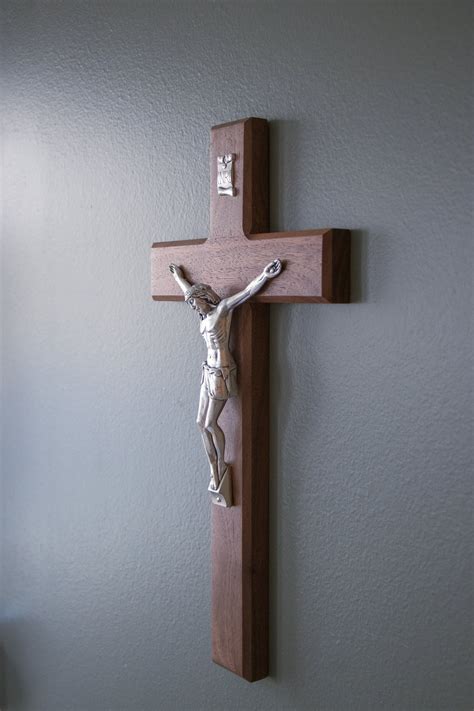 15 Large Wall Crucifix Wood Crucifix Baptism T Etsy Canada