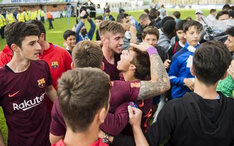 The celebration of the champions of the Youth League