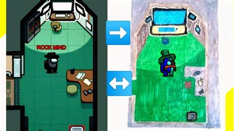 How To Draw AMONG US SECURITY Room With YouTube