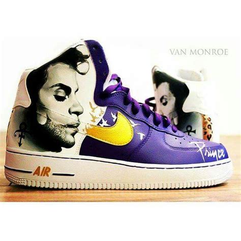 Custom Prince Nike Air Van Monroe Sneaker Art Custom Design Shoes