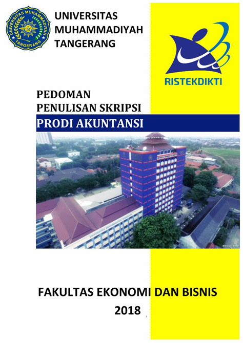 Pdf Pedoman Penulisan Skripsi Prodi Akuntansi Untuk Feb Umt Ac Id