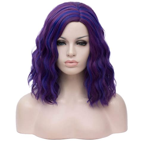 Beron 14 Women Girls Short Curly Bob Wavy Wig Body Wave Halloween Cosplay Daily