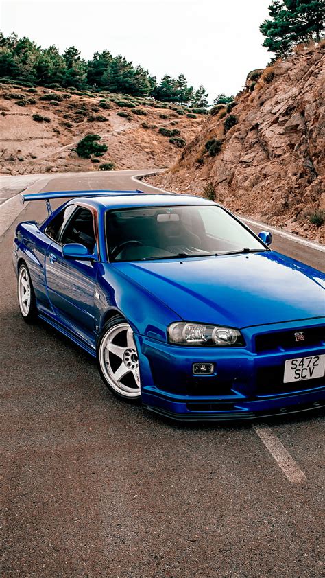 Blue Nissan Skyline Wallpaper