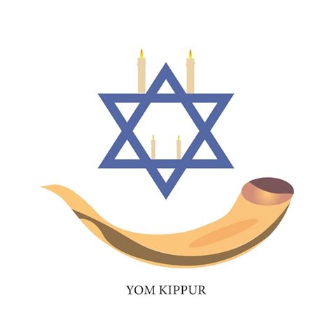 Premium Vector Yom Kippur Festival Vector Illustration