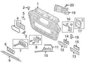 V C B Outer Grille Audi A Sportback E Tron