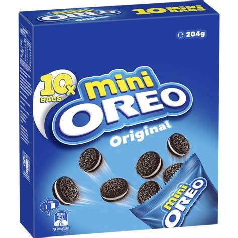 oreo mini original cookies multipack  pack pac man box  woolworths
